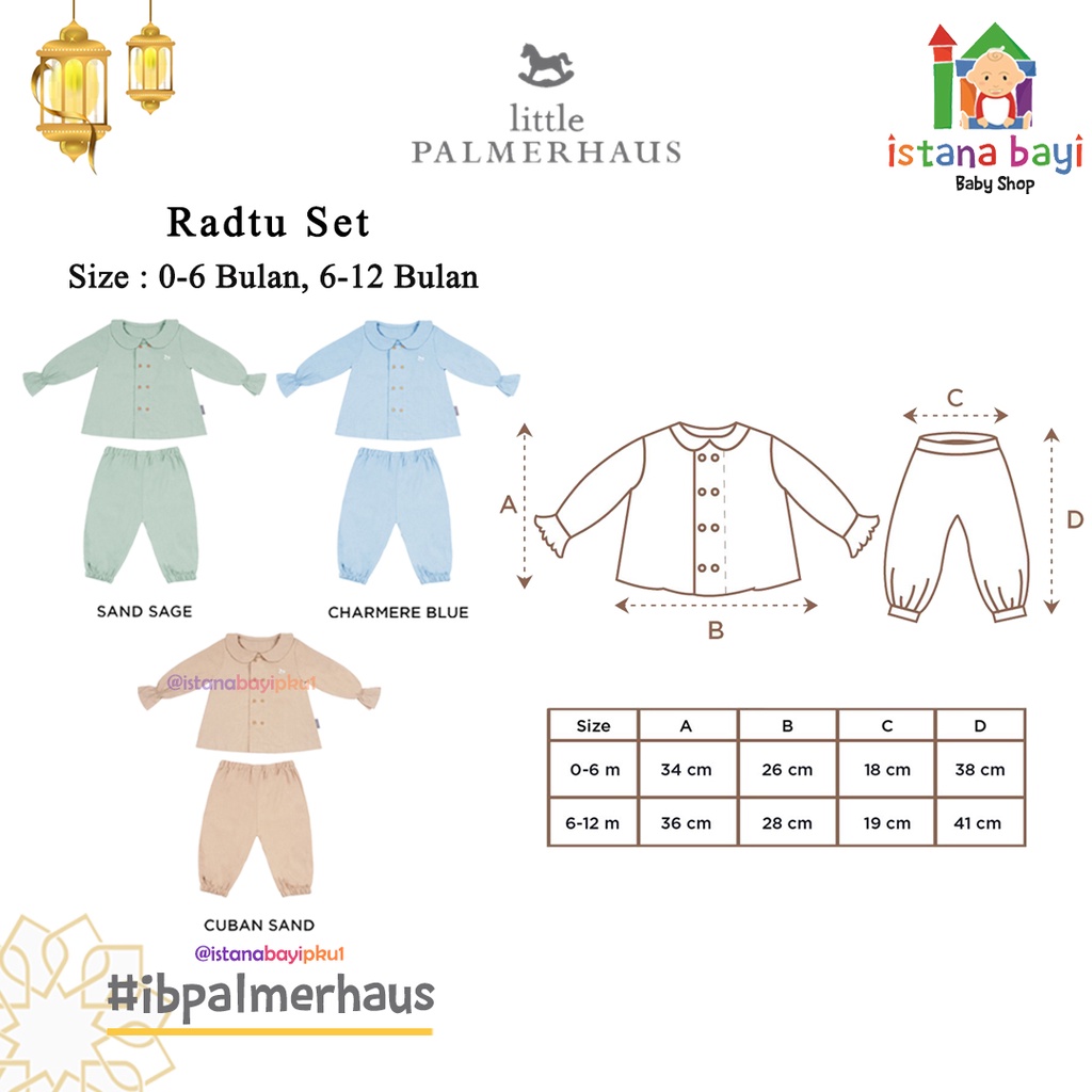 Little Palmerhaus  Radtu Set / Setelan Anak Perempuan / IED COLLECTION