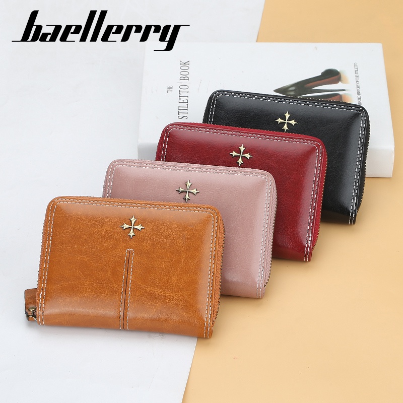 BAELLERRY N1851 Dompet Kartu Wanita Bahan Kulit PU Leather Premium WATCHKITE WKOS