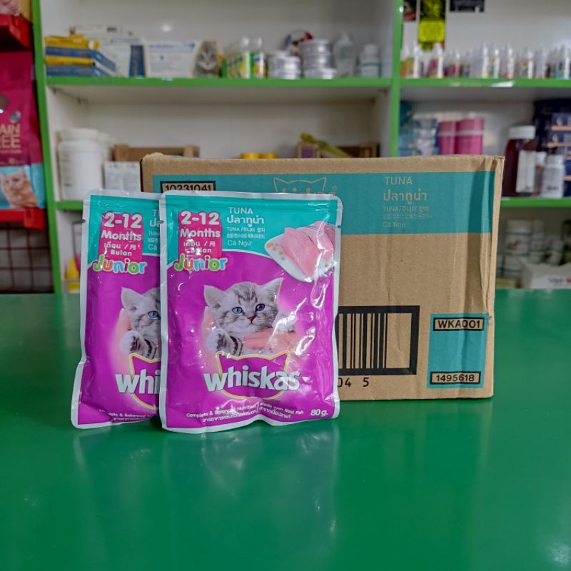 (24 pcs) Whiskas sachet Junior Tuna 80gr