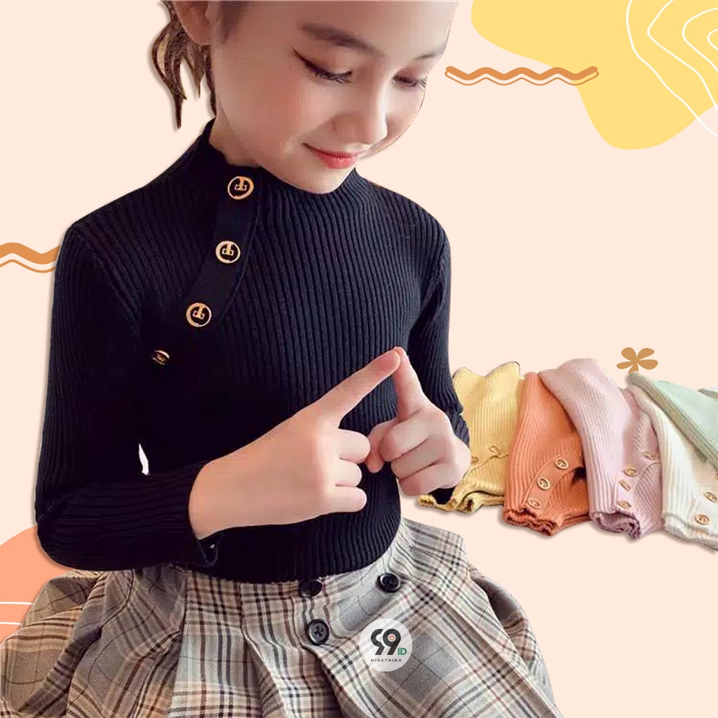 BAJU RAJUT KOREA ANAK PEREMPUAN /  ATASAN RAJUT ANAK PEREMPUAN KOREA KISA STYLE 99ID