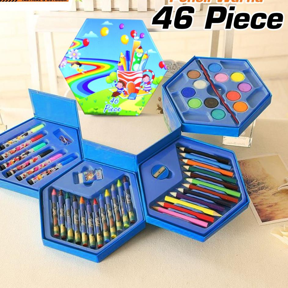 

Big Sale Crayon Set 46 Pcs Crayon Oil Paste Pensil Warna Pensil Warna Lengkap Alat Mewarnai Alat Melukis CBTZ