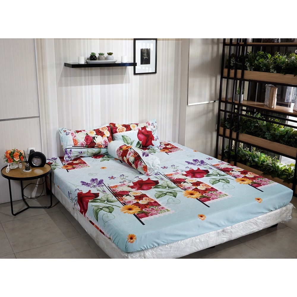 Idola Style Veronica Sprei 100 / 120 Micro Print Tinggi 20 cm MP-8002