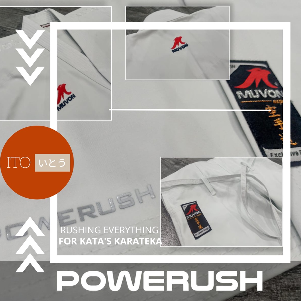 Karate- Gi (Baju Karate) Powerush Muvon | Termurah