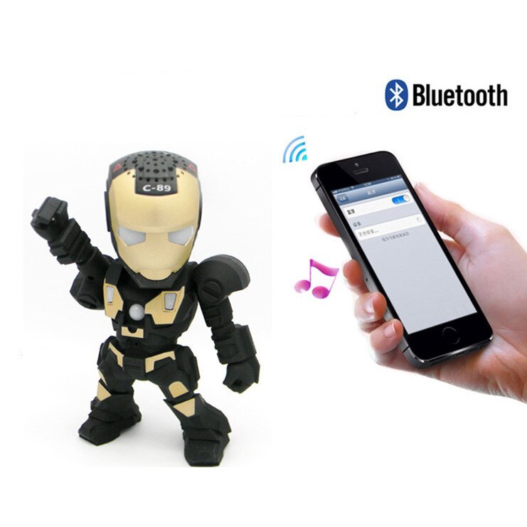 Speaker Iron Man C89 Bluetooth Speaker Robot Wireless Speaker Portable