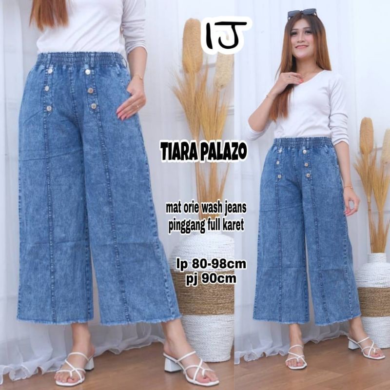 Tiara palazo pants, kulot jeans, jeans pants