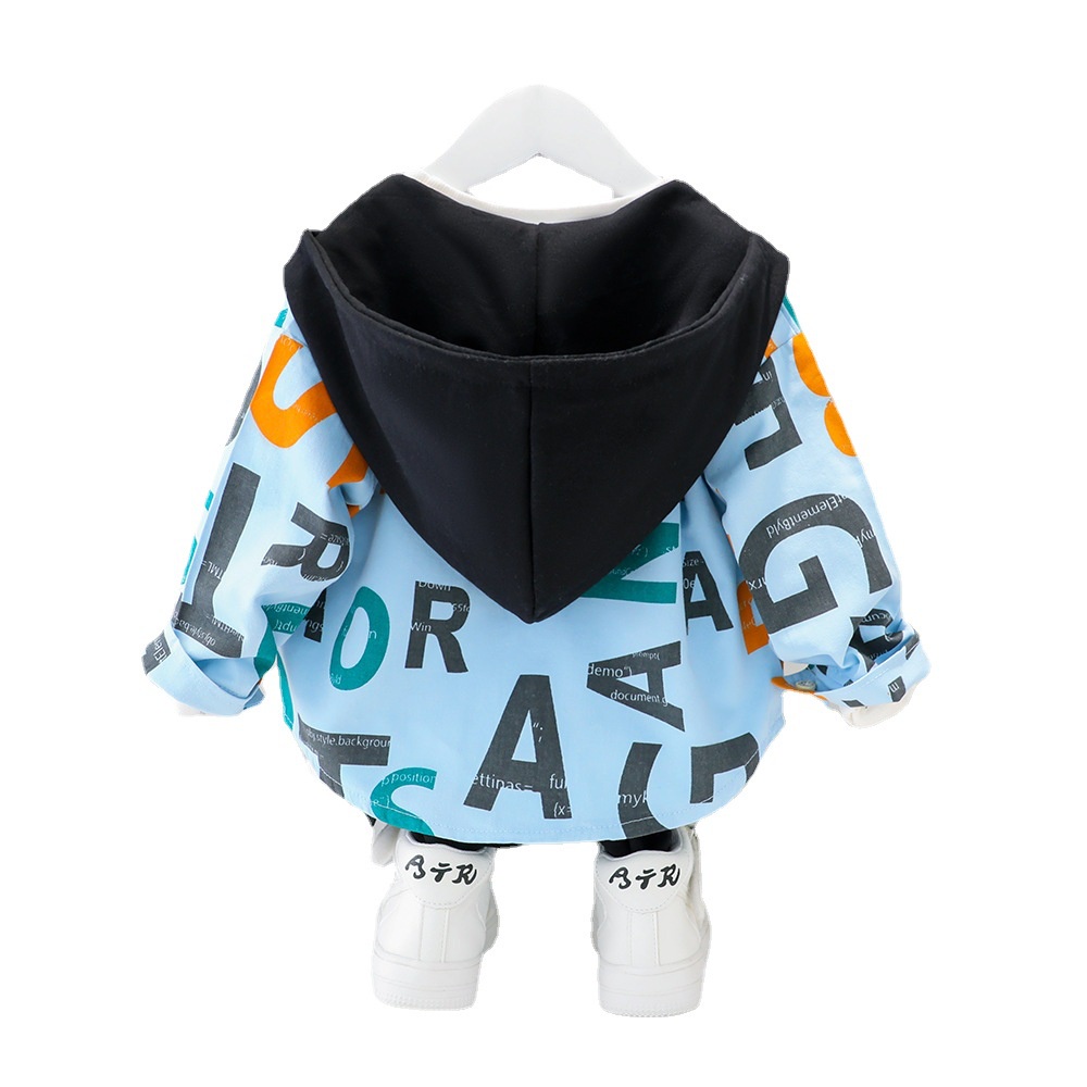 AB34 NEW Jaket bayi dan anak motif abjad kualitas premium