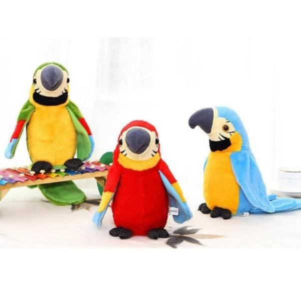 ♥ Boneka Burung Beo Peniru Suara / Burung Bro Bisa Bicara/ Talking Birdie ✫