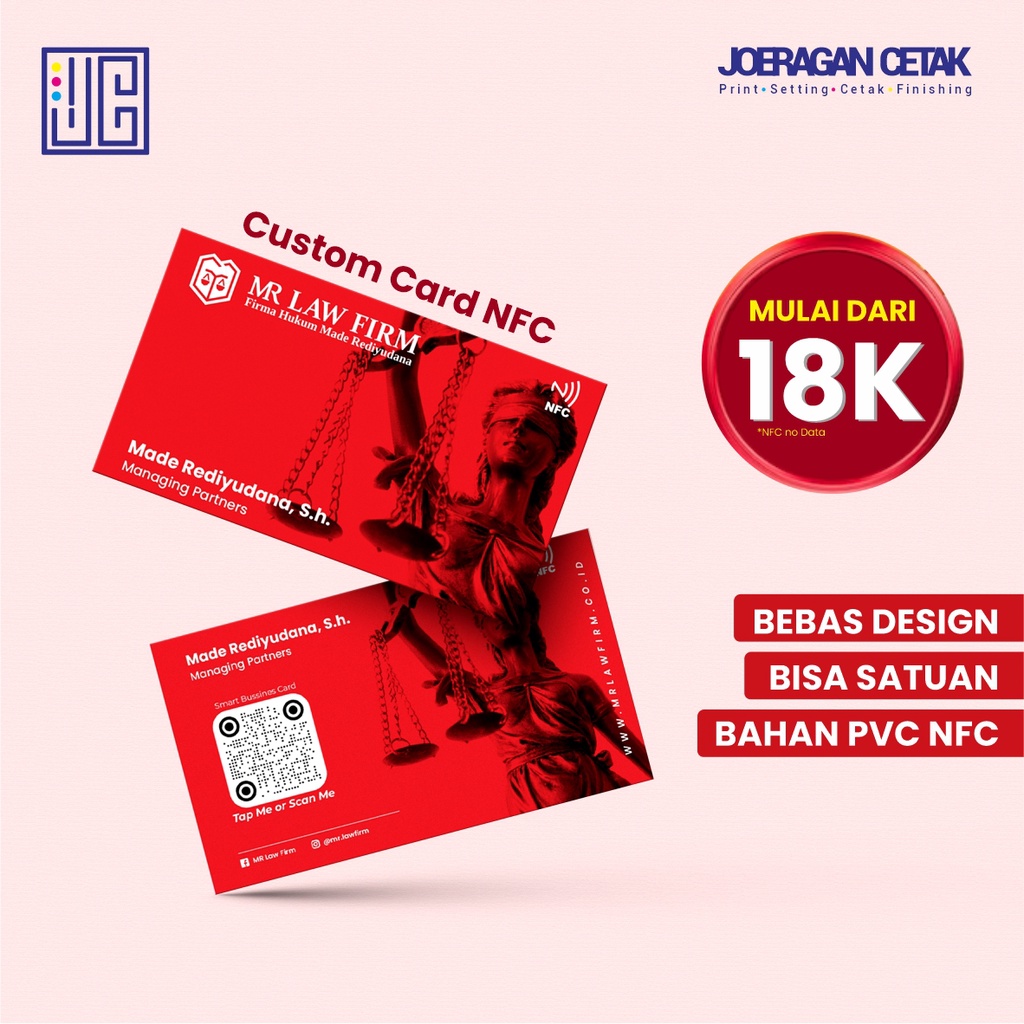 

Kartu NFC custom / SMART BUSINESS CARD - 1MUKA