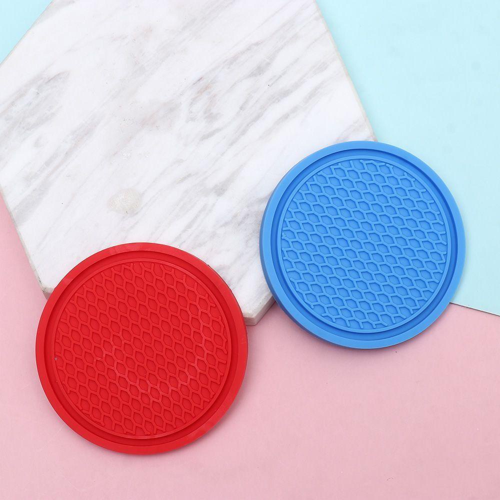 Augustina Car Water Cup Pad Non-slip Tertanam Dalam Cup Holders Decor Aksesoris Dekorasi Interior Mobil Water Cup Cushion