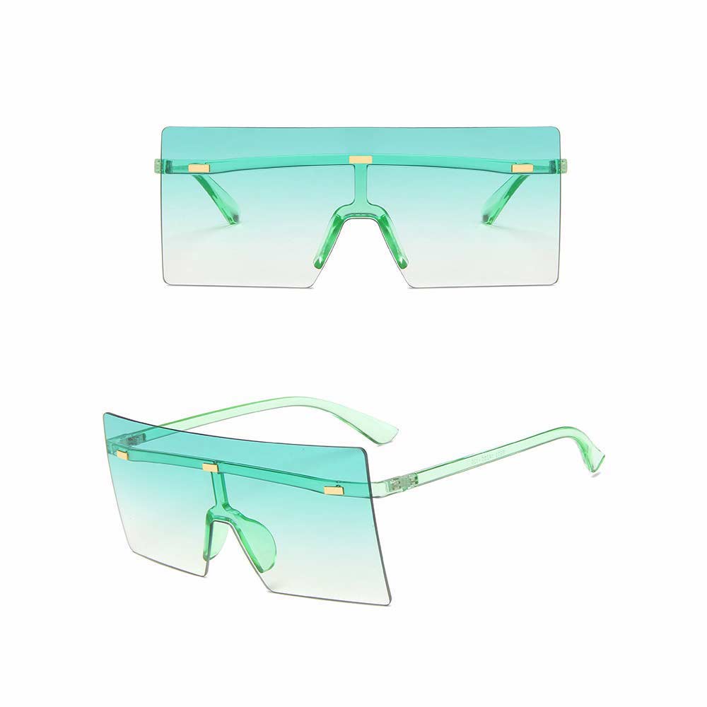 Kacamata UV400 [ Hijau ] Anti Radiasi - Sunglasses Wanita dan Pria Korea - HM8161