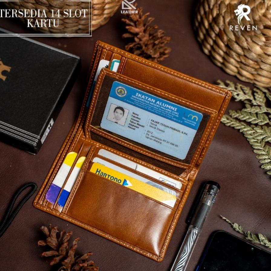 TREN TERBARU Dompet Kulit Wallet Pria Cowok Asli Panjang Original Branded Import Premium Keren Cowo 