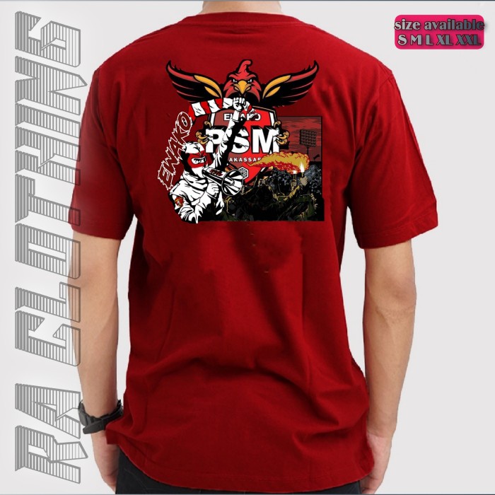 KAOS CASUAL FOOTBALL PSM MAKASSAR EWAKO T-SHIRT EWAKO PSM MAKASSAR RAC
