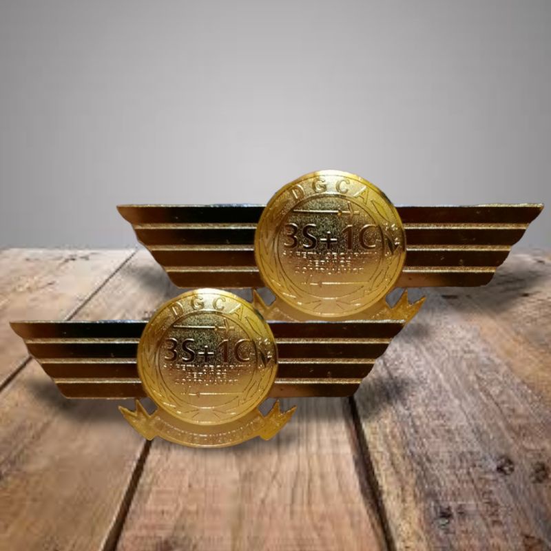 PIN WING DGCA PERHUBUNGAN PIN 3S+1C LOGAM ETCHING PIN DGCA 3S+1C