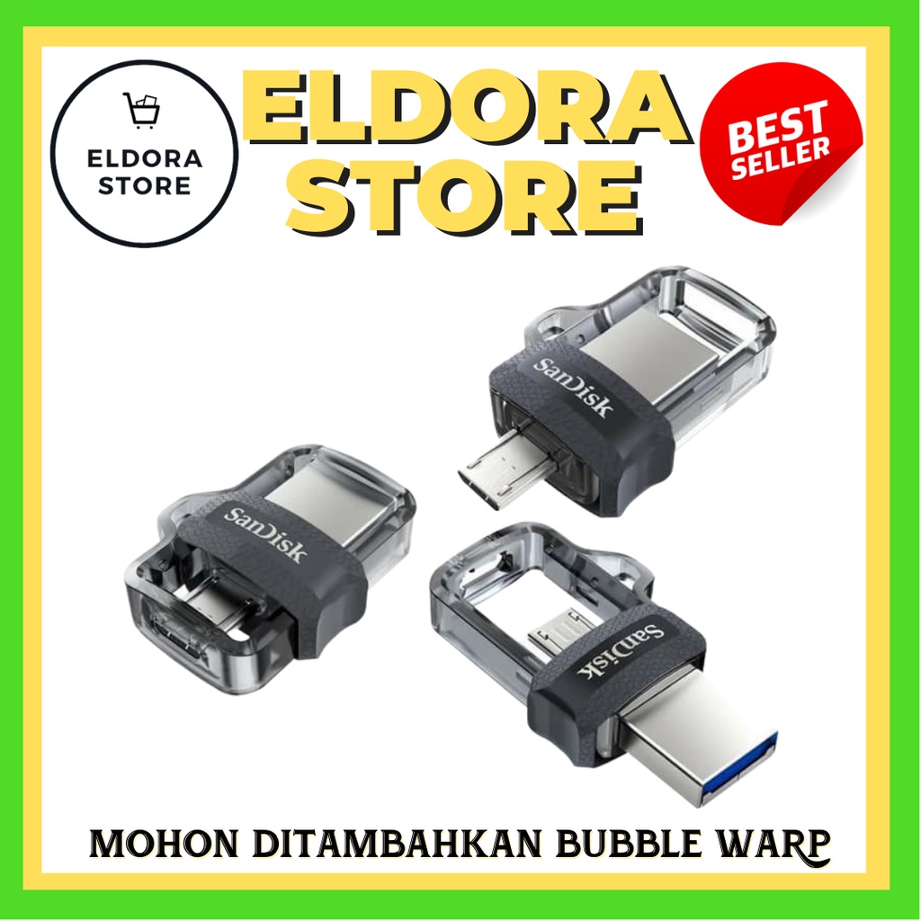 SANDISK ULTRA OTG DUAL DRIVE 16 GB ORIGINAL | FLASHDISK OTG SANDISK | OTG