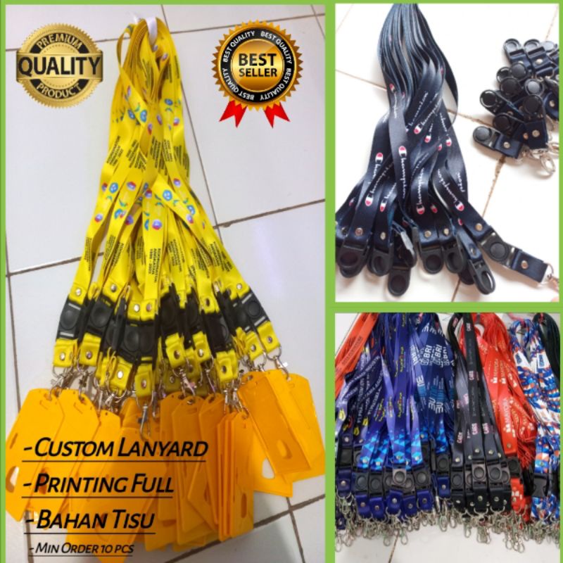 

Cetak Lanyard Tali Gantungan Id Card Printing Custom