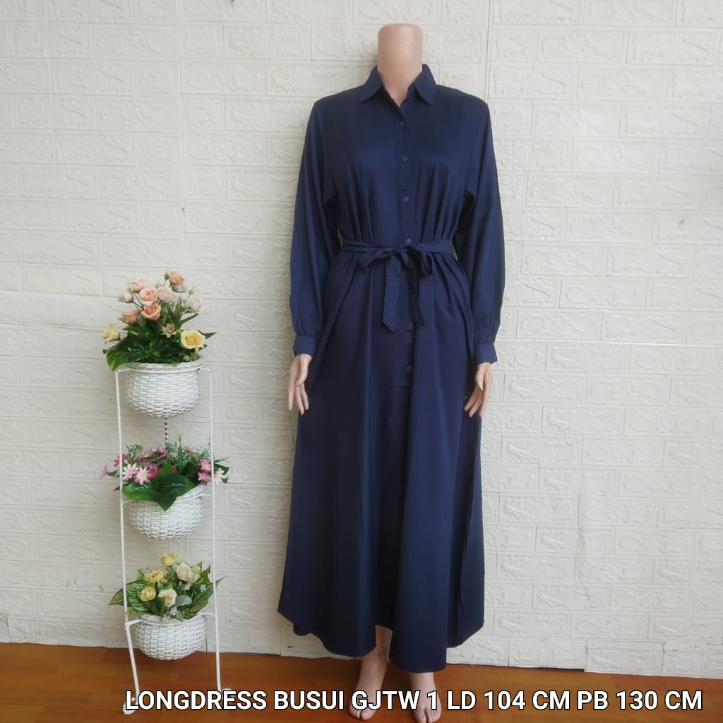 Longdress Gamis Rayon Twill AMRO Tali Lepas (GJTW)