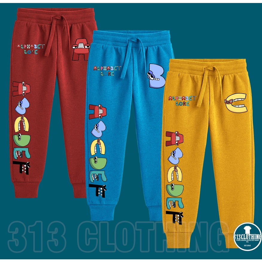 Celana Jogger Anak Alphabet Lore Celana Anak Alphabet Lore