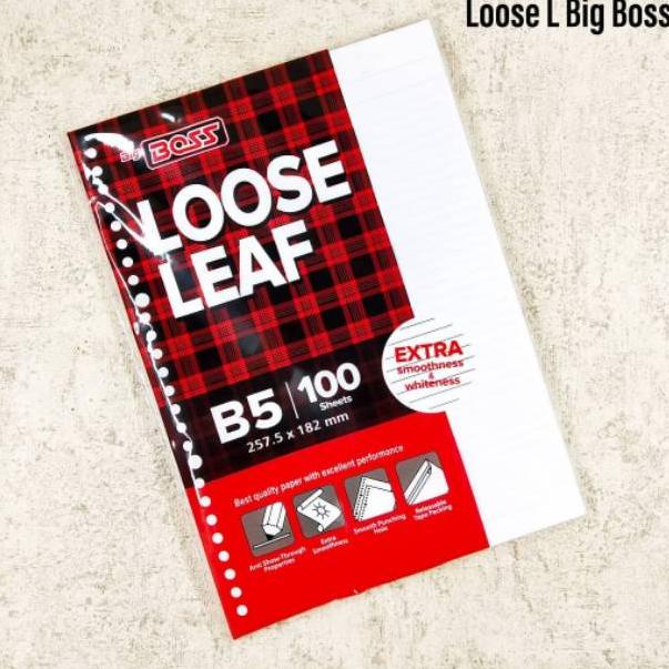 

Z88 LOOSE LEAF / ISI BINDER BIG BOSS B5 100 BELANJA MURMER ←