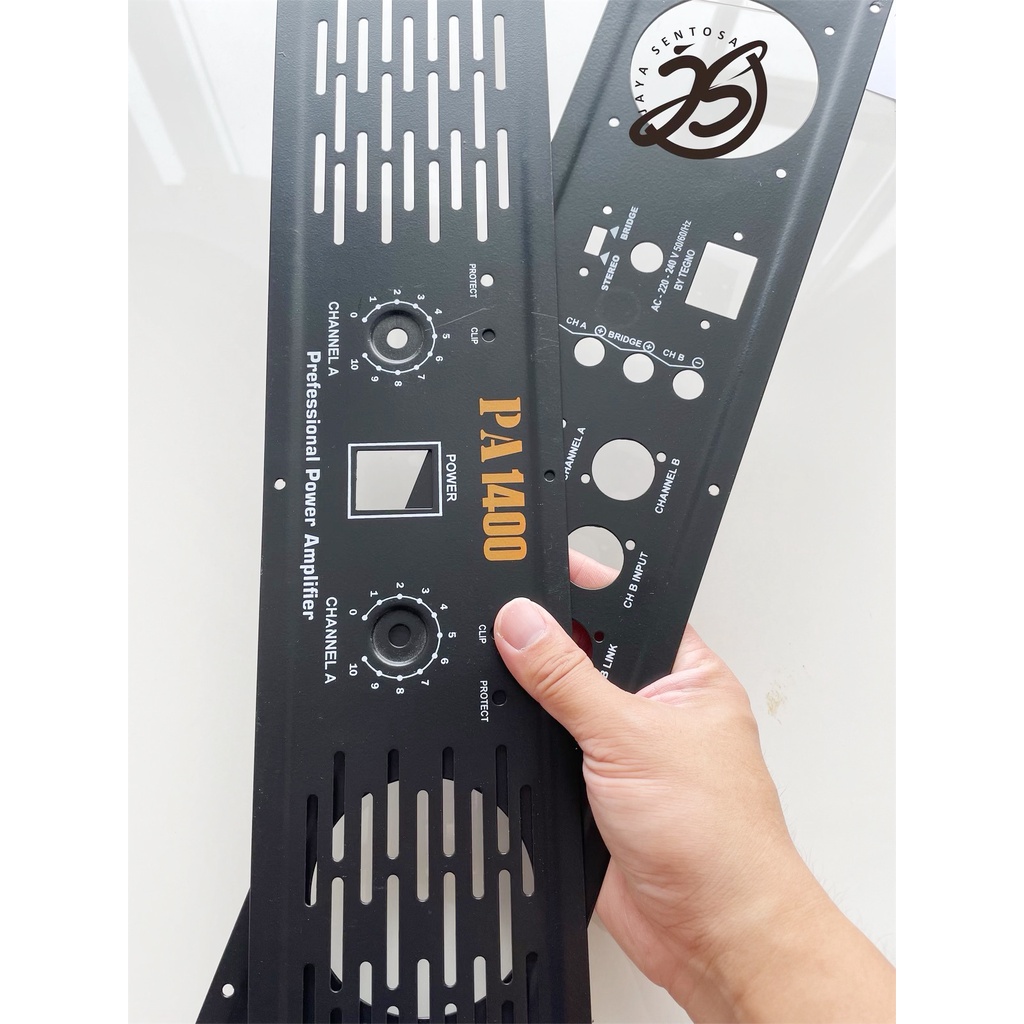 PLAT COVER PA1400 (1 SET) PREMIUM BOX PANEL PA 1400 BOX PANEL DEPAN BELAKANG POWER AMPLIFIER