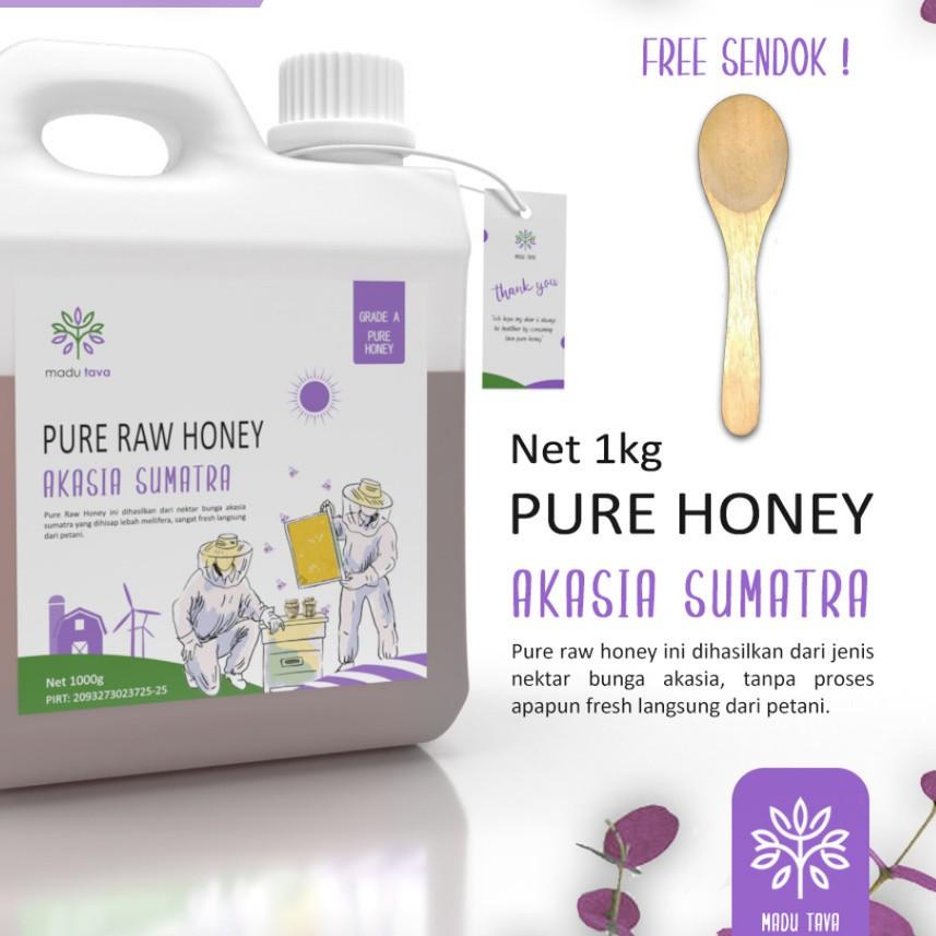 

♡ Murni Asli 1kg Tava Grade A Nektar Akasia Sumatra 100% Alami Pure Natural Raw Honey ➲