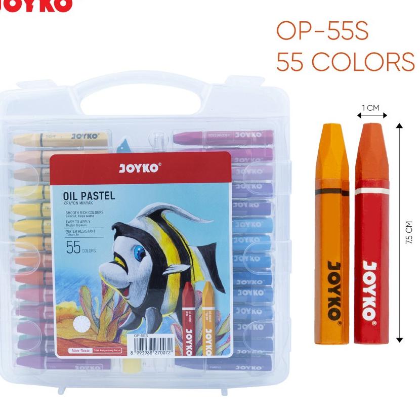 

Spesial Minggu Ini Krayon / Crayon Joyko 55 Oil Pastels TI-P-55S