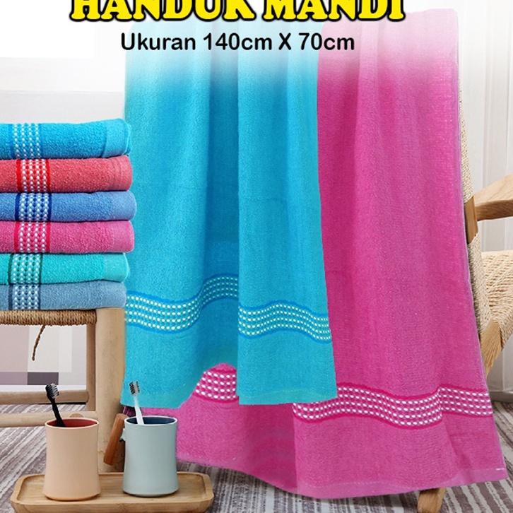 12.12 Brand PROMO Handuk Mandi Polos HandukDewasa Handuk Anak Handuk Ukuran 70cmx140cm (H17) gas 