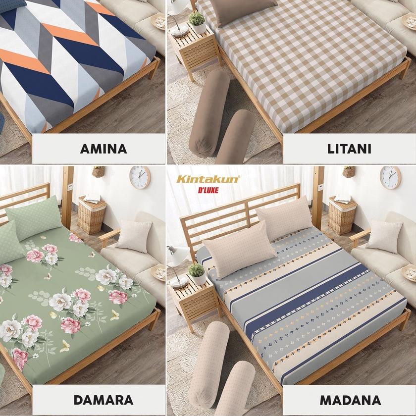 ✤ Kintakun Sprei D'Luxe Queen Size Nirmana Edition Uk  TINGGI 30 CM ☞