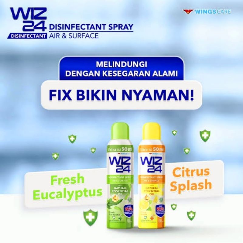 WIZ24 Desinfectan Spray 200ML with Essential Oil