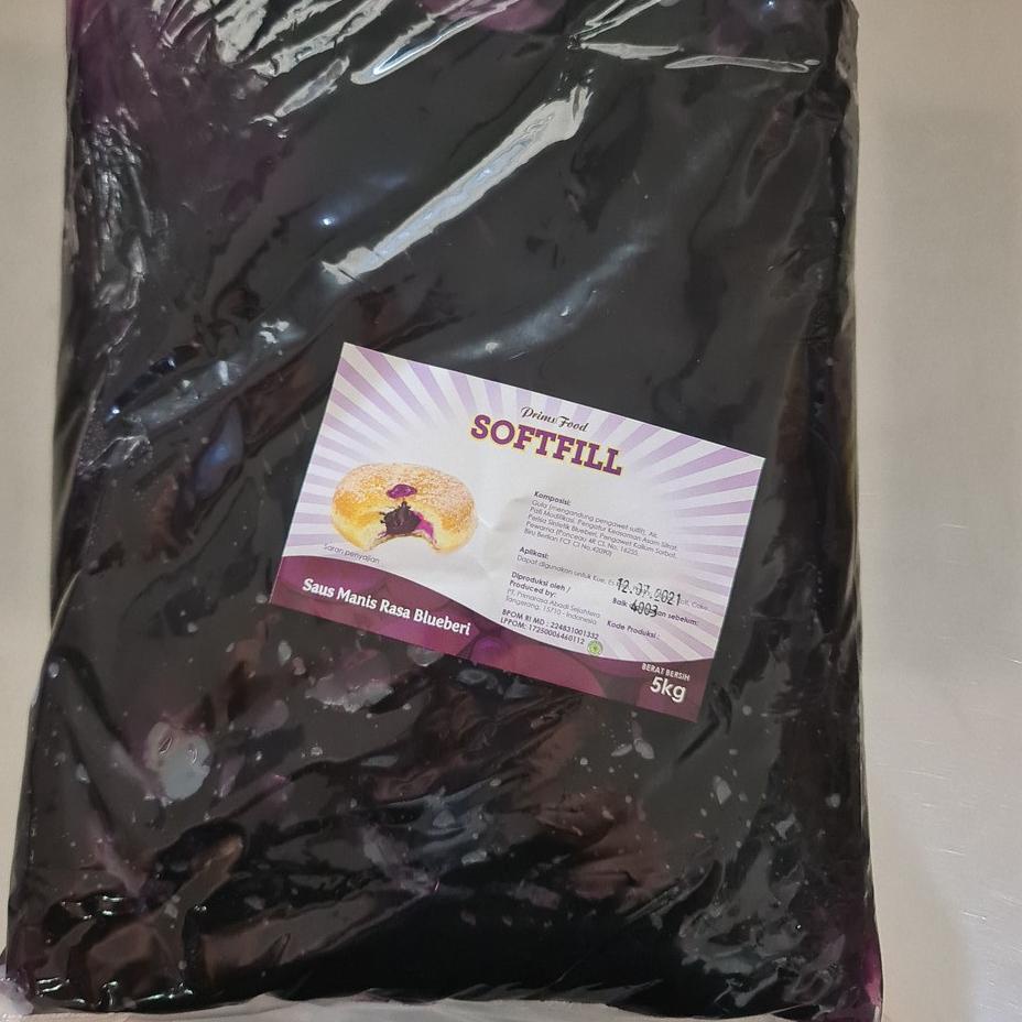 

➣ Selai Prims Food Blueberry 5 KG / PRIMSFOOD bluberi softfill 5kg ➸