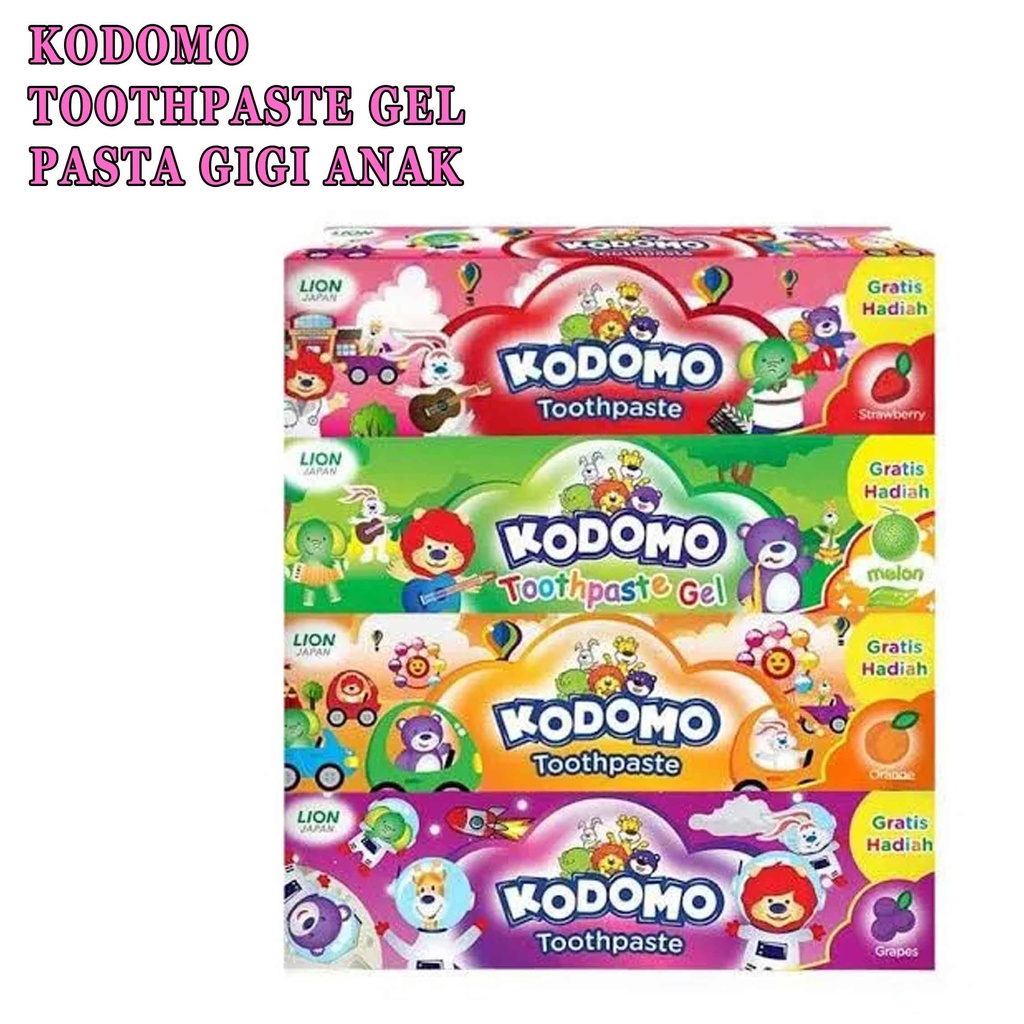 Pasta Gigi Anak* Kodomo pasta gigi anak 45g dengan 4 farian