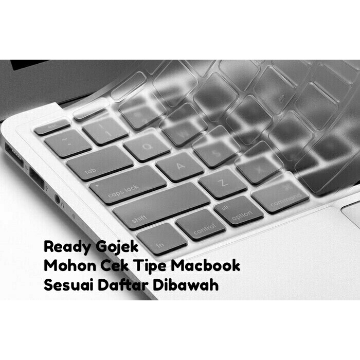 

[[JNT COD]] Keyboard Protector Cover Silikon Macbook Pro Air Retina 11 13 15 17 - Hitam, Macbook Lama ya