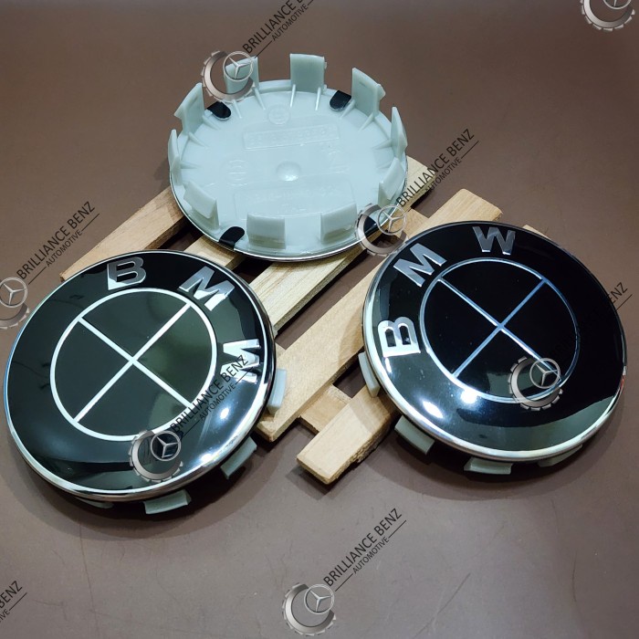 DOP RODA VELG EMBLEM BMW FULL BLACK 68MM DOP RODA HUBCAP BMW 6.8CM ORI