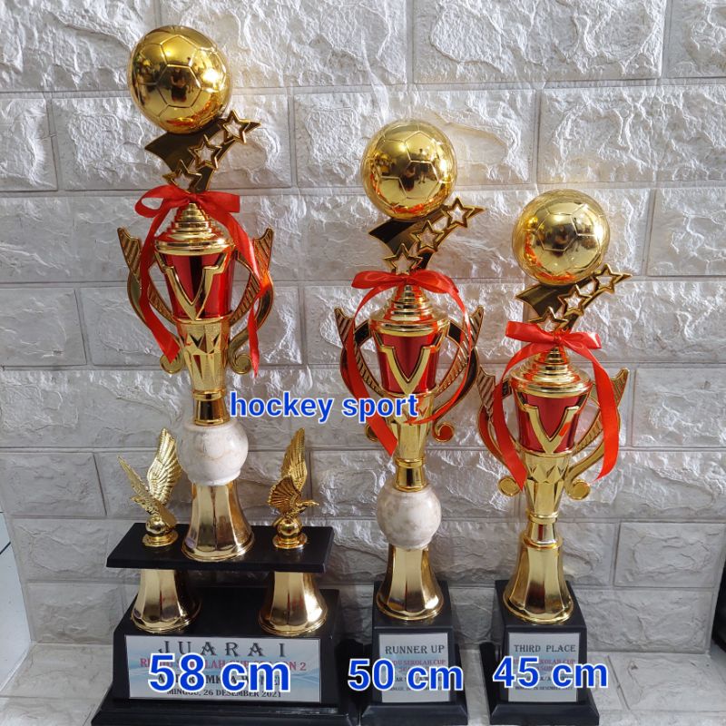 Trophy Piala Bola Futsal 2 KAKI dan 1 KAKI ( 1 PAKET MURAH ) 123