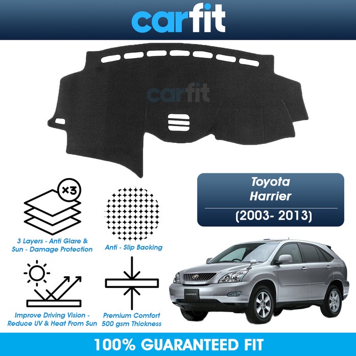 Carfit Dashmat Toyota Harrier Dashboard Cover Karpet Dasbor 2003-2013