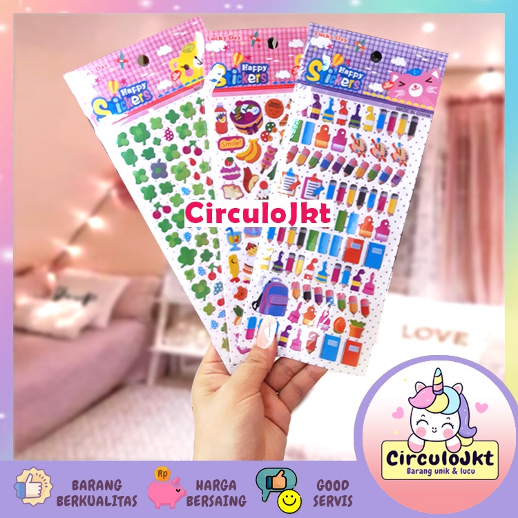 

Stiker 3D Korea lucu imut