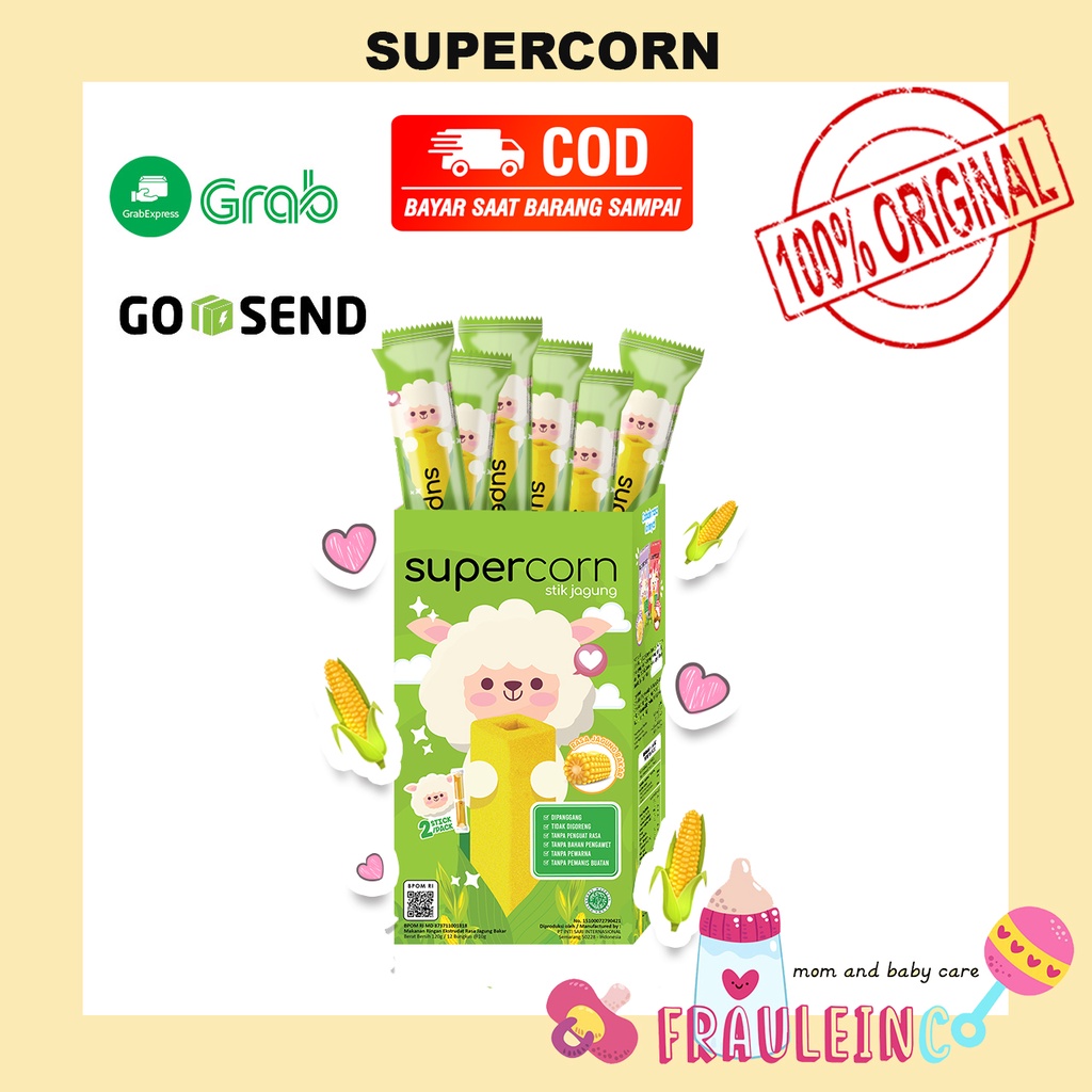 *FRAULEINCO* Supercorn super corn CONZ snack anak Stik 3 variant Rasa HALAL!!