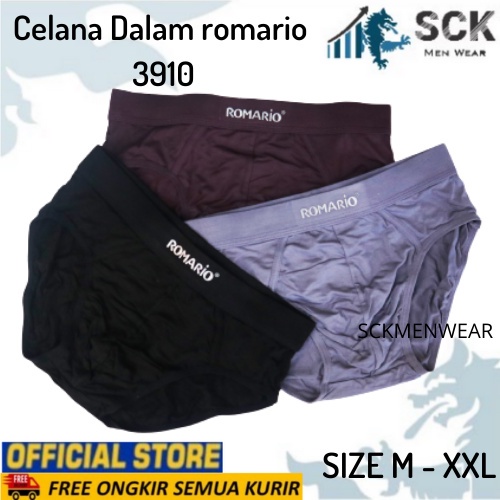 [ISI 1] CD Pria ROMARIO 3910 Model BOXER Bahan Katun Premium