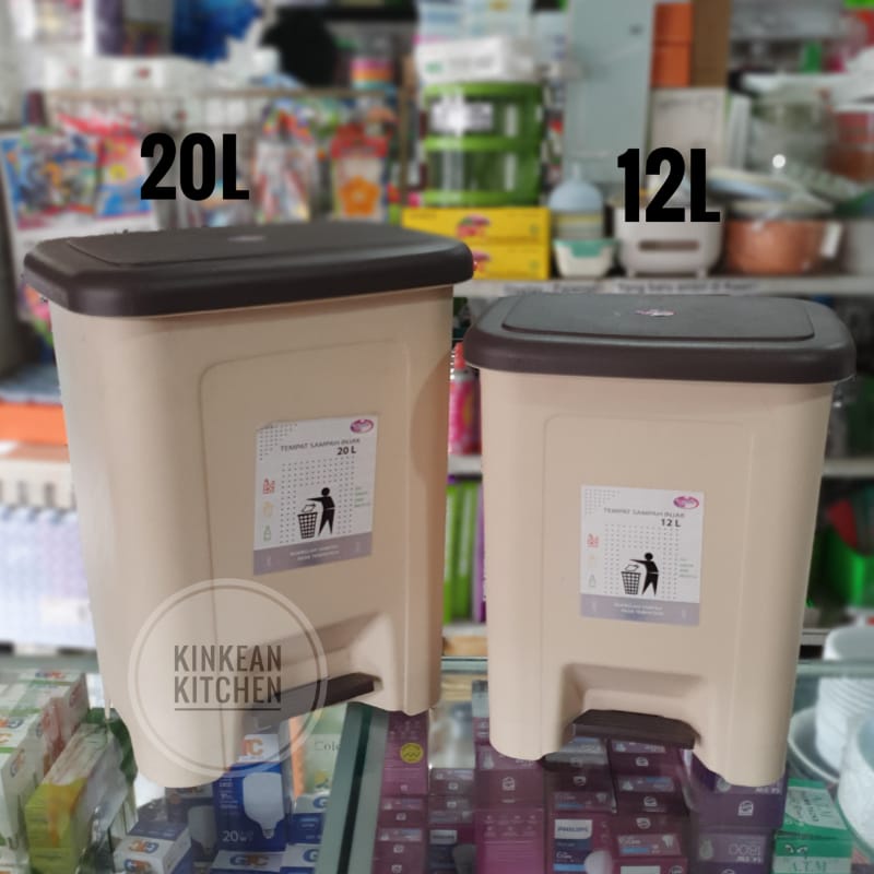 Tempat Sampah Injak 20L - Lovenia