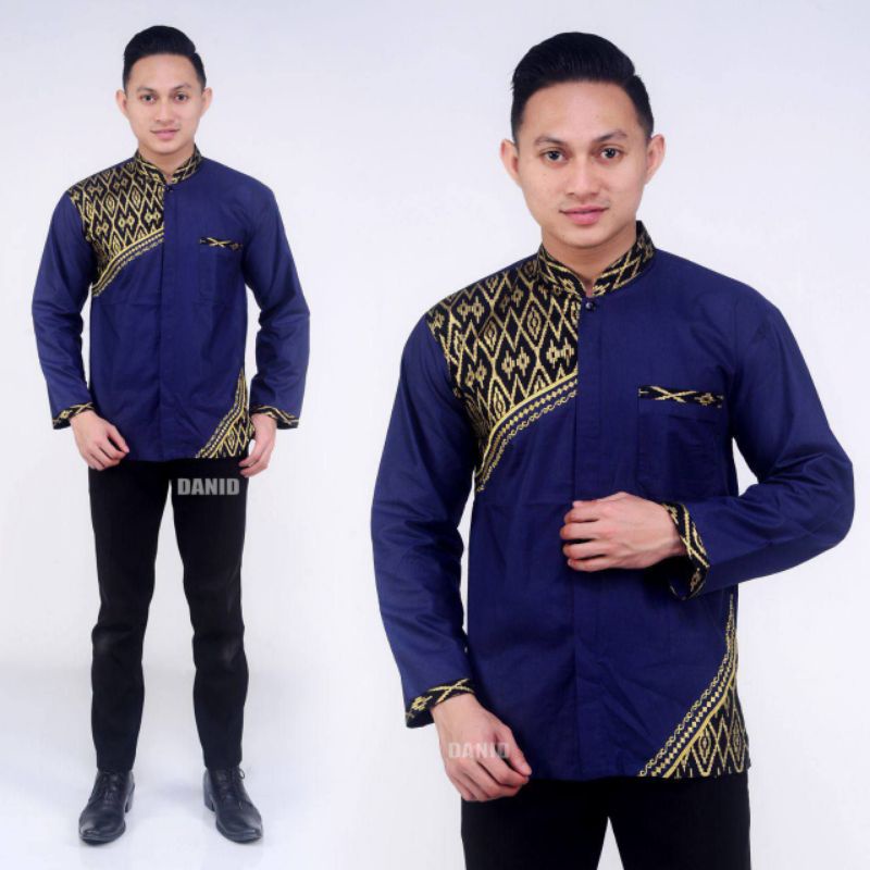 NEW ARRIVAL BAJU LENGAN PANJANG  DISTRO BATIK PRIA BORDIL SOGAN HRB026