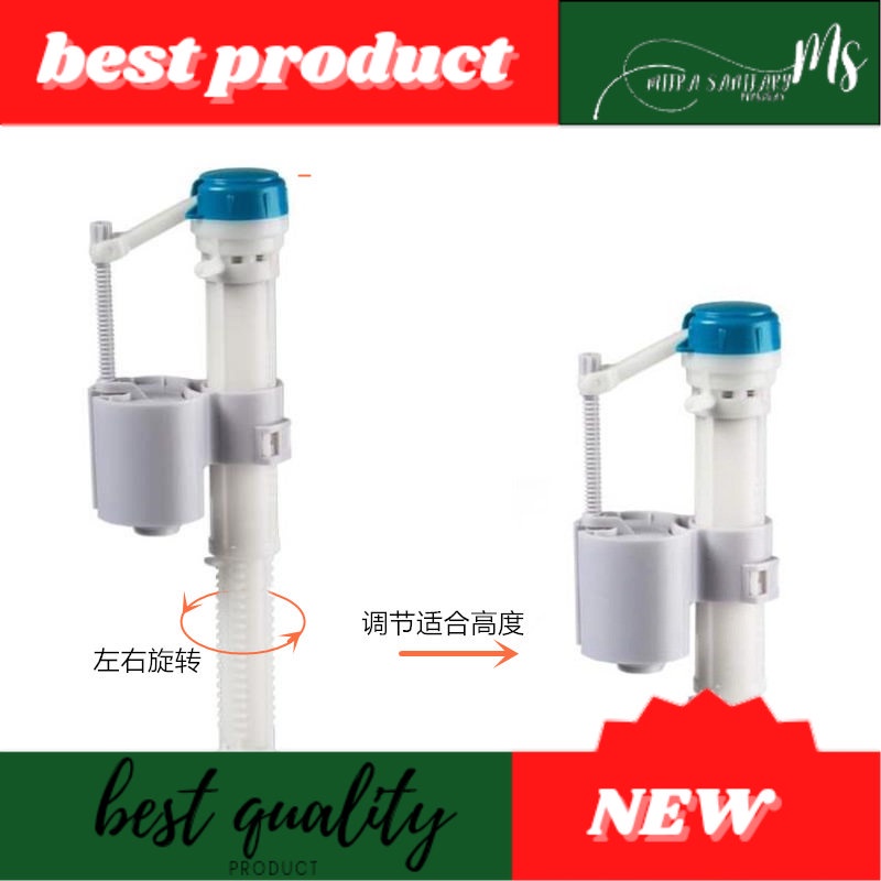 Katup air bagian atas toilet siram katup masuk tangki air yang dapat ditarik katup masuk toilet baru