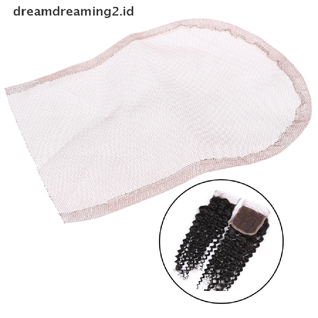(dream) Bahan Jaring Penutup Wig Making Net Lace Front Wig Swiss Lace Net Base Wig Net.
