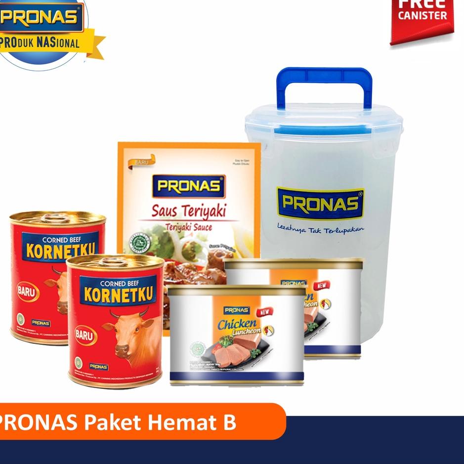

☻ PRONAS Paket Hemat B Bundling 5 pcs Free Canister ✤