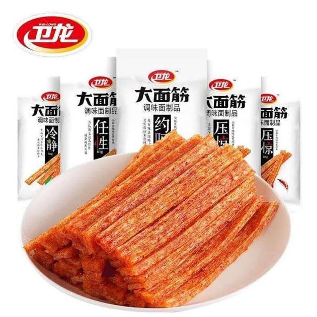 

↔6d Grosir❁ (HALAL) 卫龙-大面筋 Latiao - Cemilan Pedas Siap saji khas china / snack china J44 ✱