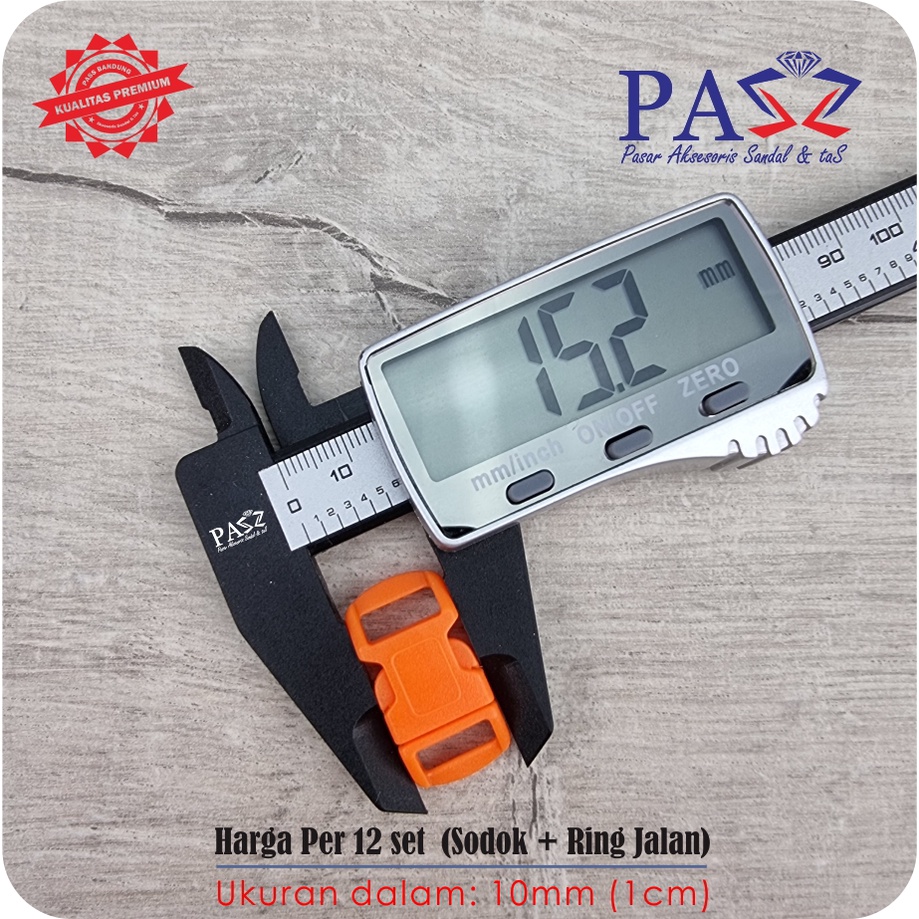 Kunci Sodok + Ring Jalan 1cm SJS (Import) Harga Per 12 Set