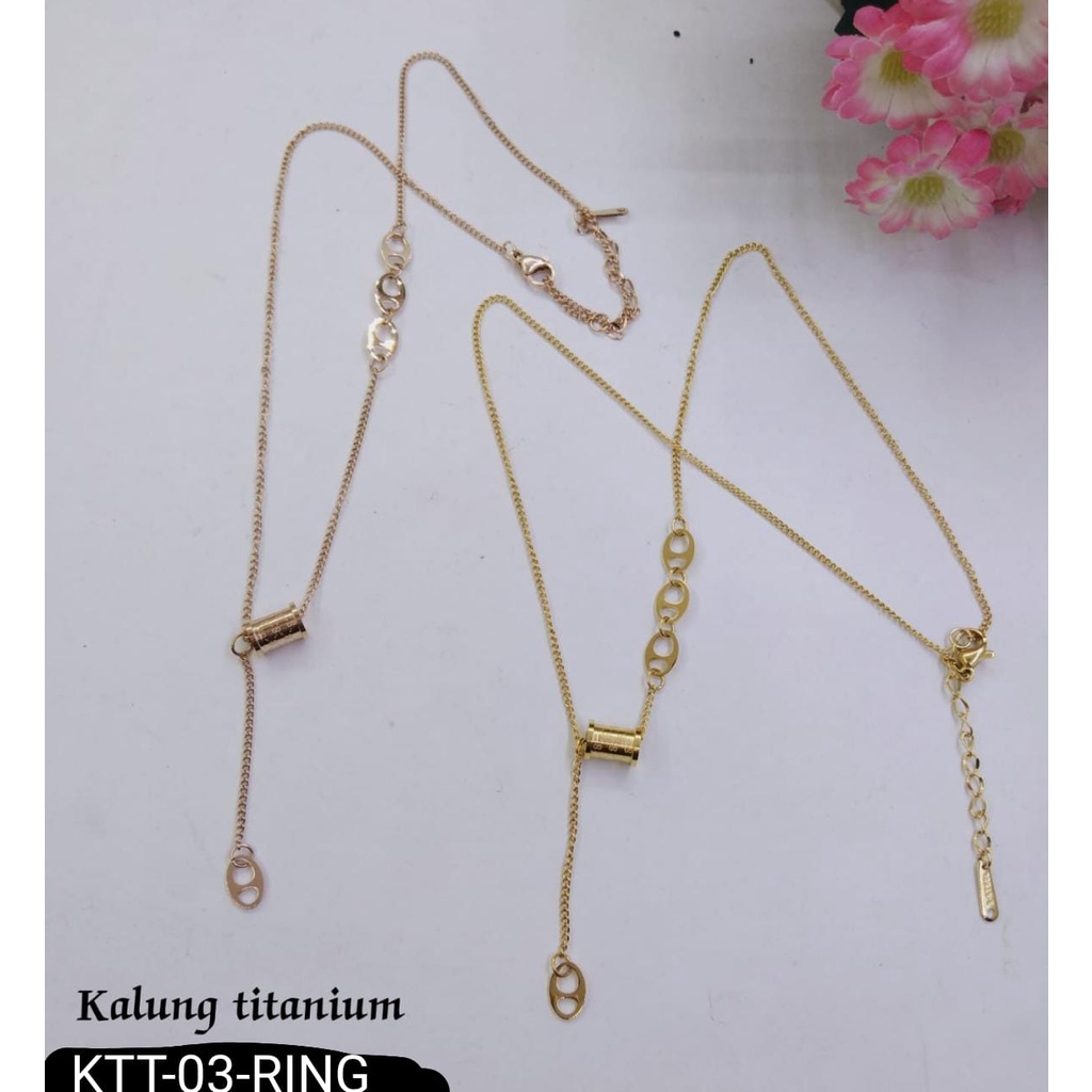 KALUNG EMAS TITANIUM RANTAI NURI / DUNIA GELANG TERBARU