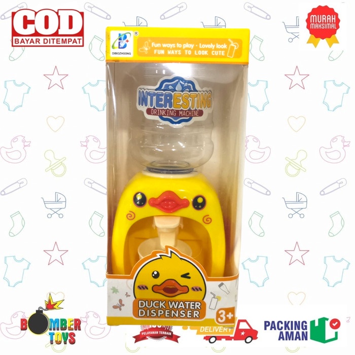 MAINAN ANAK BEBEK WATER DISPENSER AIR PERLENGKAPAN DAPUR KULKAS MINI