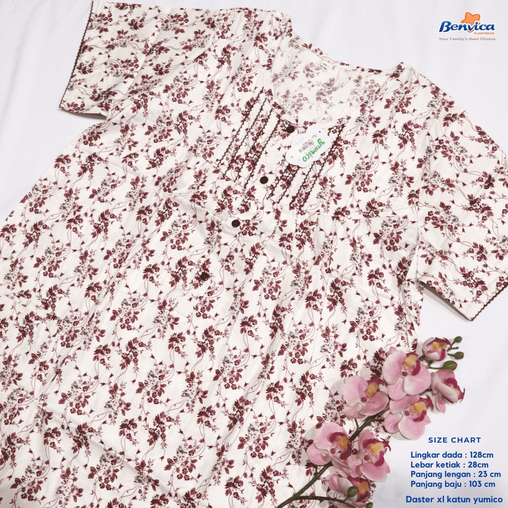 BAJU TIDUR DASTER KATUN XL PREMIUM YUMICO BANYAK MOTIF