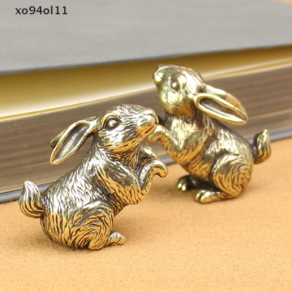 Xo Patung Kelinci Imlek Miniatur Hias Shio Cina Kelinci Patung Hewan Rabbit Ornamen Vintage Dekorasi Rumah Kerajinan Hadiah OL