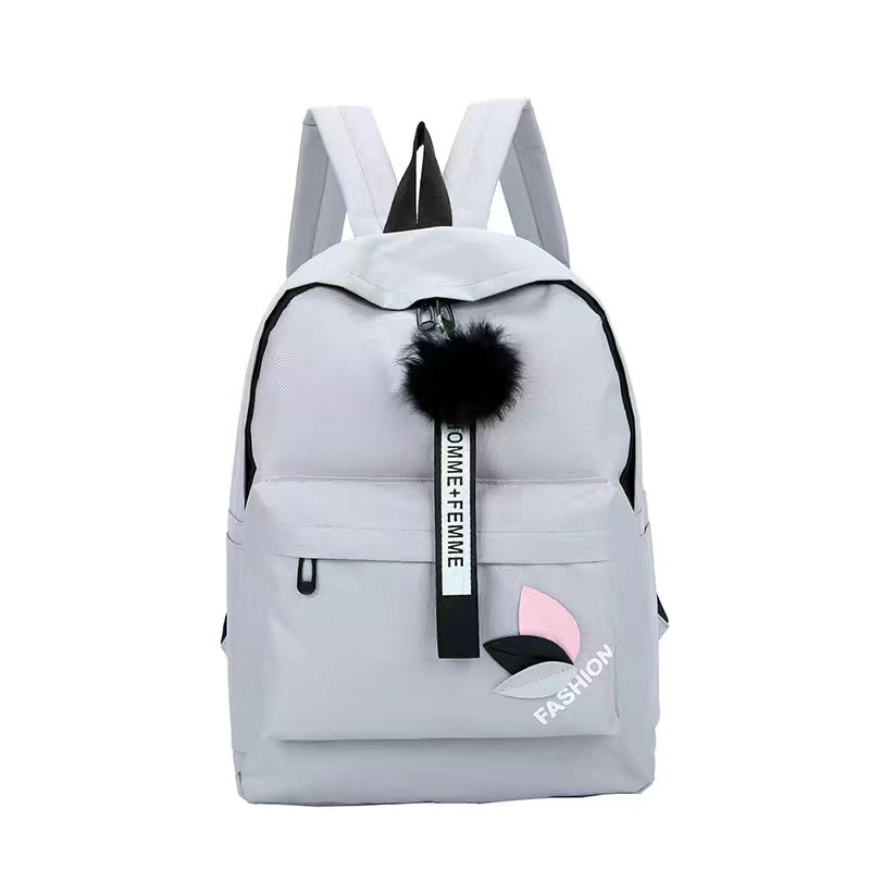 TAS RANSEL WANITA KOREA FASHION Tas Ransel Backpack Fashion Homme Femme Sweet Gambar Daun Tas Ransel Sekolah Kuliah Kerja Kekinian