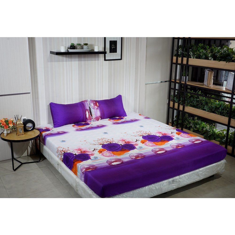 Idola Style Veronica Sprei 100 / 120 Micro Print Tinggi 20 cm MP-8034